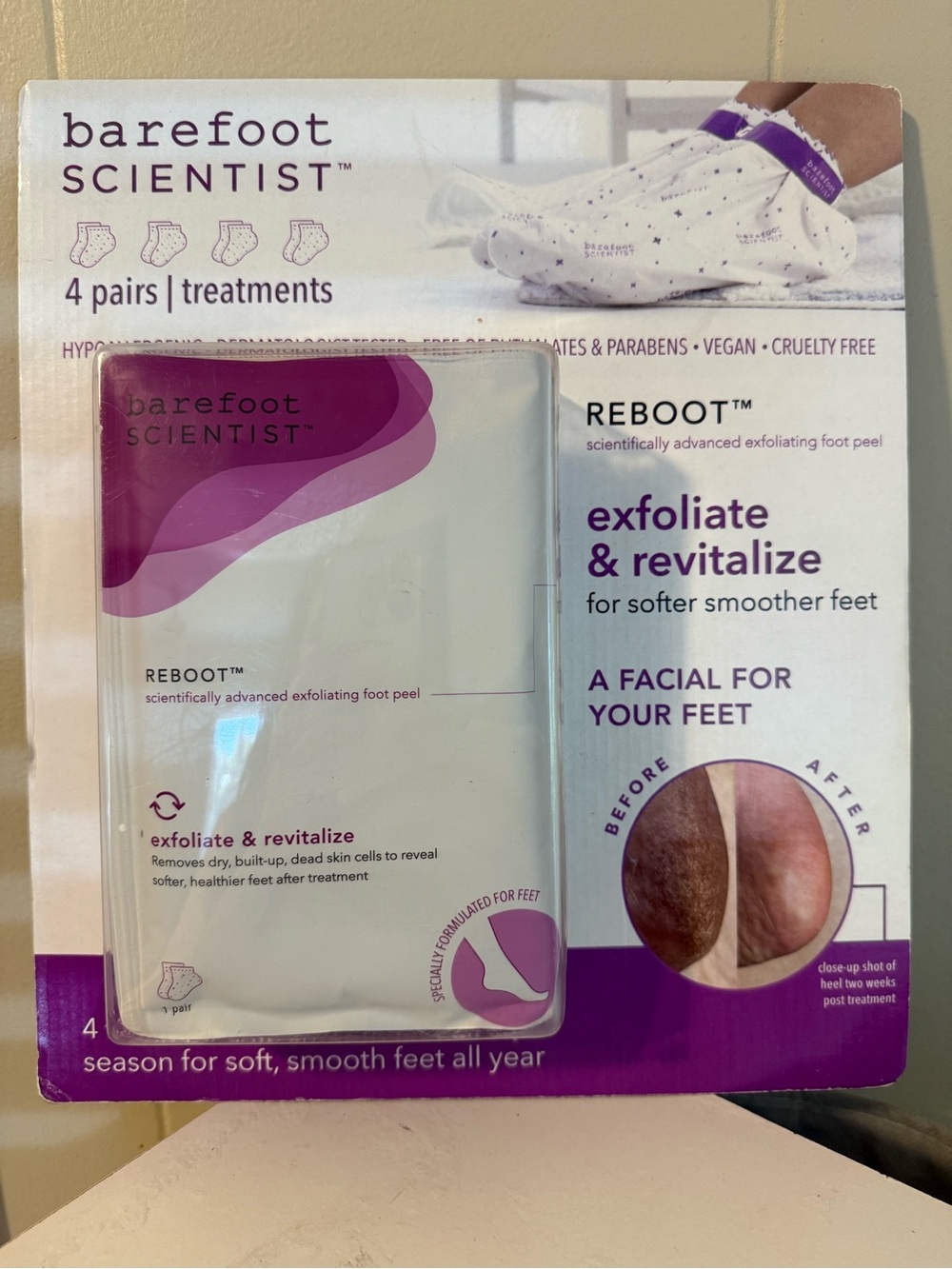 Barefoot Scientist Reboot Exfoliating Foot Peel (4pairs)
